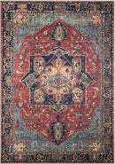 Keen Home Design 6x9 Rug - Machine Washable Area Rug with Non-Slip Backing, Ideal for Living Room, Dining Room, Bedroom - Vintage, Easy Clean, Durable, Low Pile Rug - (6' x 9') by CozyNest Decor