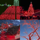 HOME LIGHTING 66ft Christmas Decorative Mini Lights, 200 LED Green Wire Fairy Starry String Lights Plug in, 8 Lighting Modes, Waterproof for Indoor Outdoor Xmas Tree Wedding Party Decoration (Red) by CozyNest Decor