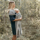 Hip Baby Wrap Ring Sling Baby Carrier for Infants and Toddlers - 100% Soft Cotton Baby Wraps Carrier for Babies 8-35 lbs - Perfect Baby Shower Gifts Moms and Dads - Nursing Cover (Moon Honeycomb) by TinyTreasures Baby Boutique