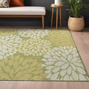 Beverly Rug Outdoor Rug 5x7 Modern Exotic Tropical Leaf Area Rugs for Indoor and Outdoor Patio Deck Porch Garden Water Resistant Washable Outside Carpet (5 x 7 Green) by CozyNest Decor