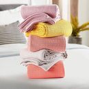 BELIZZI HOME 100% Cotton Bed Blanket, Breathable Bed Blanket King Size, Cotton Thermal Blankets King, Perfect for Layering Any Bed for All Season, Peach by CozyNest Decor
