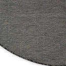Nourison Positano Indoor/Outdoor Charcoal 6' x Round Area Rug, Easy Cleaning, Non Shedding, Bed Room, Living Room, Dining Room, Backyard, Deck, Patio (6 Round) by CozyNest Decor