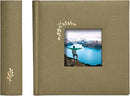 Elegant Linen Photo Album - 200 Acid-Free Pockets for 4x6 Pics - Perfect for Weddings & Gifts by TinyTreasures Baby Boutique