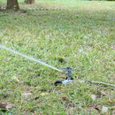 STYDDI Metal Pulsating Sprinkler on in-Series Metal Wheeled Base, Adjustable Circular Water Sprinkler for Medium to Large Circular Lawn, Yard, Garden and Large Areas, Coverage up to 6,360 Sq. ft by GreenHaven Gardens