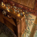 Birchlitland Lighted Pine Garland Battery Operated with Timer 6FT 48 LED Fairy Lights, Christmas Garland with Lights Wall Patio Wedding and Holiday Decor by CozyNest Decor