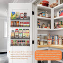 CAXXA 2 PK 2 Tier Mesh Kitchen Counter-top or Wall Mount Spice Rack Jars Storage Organizer, Bronze by CozyNest Decor