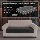 Couch Cushion Covers for Sectional Sofa, Stretch Soft Sofa Slipcovers Washable Wear-Resistant Universal Furniture Protector for Living Room(1 Piece Loveseat Cover, Dark Gray) by CozyNest Decor