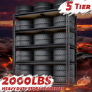 72"H Storage Shelves heavy duty, 2000LBS Garage Shelving, 5 Tier Metal Shelving Unit Adjustable Garage Shelves Utility Rack Shelf for Storage Warehouse Pantry Closet,35.6" W × 16" D × 72" H, Black by GreenHaven Gardens