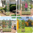 Raised Garden Bed Planter Box with Trellis, 71" Self-Watering Tomato Planter with Wheels for Climbing Vegetable and Plants, Tomato Cage Planters for Indoor Outdoor Patio Greenhouse Gardening (1Pack) by GreenHaven Gardens