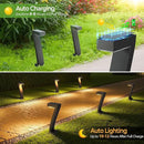 WdtPro Solar Lights Outdoor Pathway Lights, 6 Pack Upgraded Bright LED Outdoor Solar Light for Outside, IP65 Waterproof Solar Garden Light for Yard, Driveway, Walkway, Landscape, Patio Decor by GreenHaven Gardens