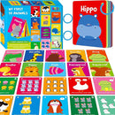 Animal Flashcards, 50 Double-Sided Cards, Wild/Farm/Marine Animal Cards Educational Learning Tools for Preschool and Toddlers Learning (2 Reclosable Rings Attached) by TinyTreasures Baby Boutique