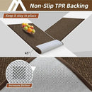 COSY HOMEER-Door-Mat 20" x 32" Non Slip Absorbent Entryway Rugs Dirt Trapper Doormats Washable Entrance Mats Low Pile Welcome Floor Mat for Front Back Door and Entry Mats,Brown by CozyNest Decor