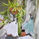 Guichifun Fairy Statue Collection Home Decoration - Leaf Angel Girls Resin Home Garden Decor for Outside or Inside Rustic Fairy Garden Outdoor Yard Figurines Gifts for Women 8.5 x 5.25 x 12 Inch by GreenHaven Gardens