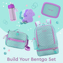 Bentgo Kids 2-in-1 Backpack & Insulated Lunch Bag - Durable 16” Backpack & Lunch Container in Unique Prints for School & Travel - Water Resistant, Padded & Large Compartments (Mermaid Scales) by TinyTreasures Baby Boutique