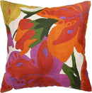 Floral Bloom Pillow Cover | Suzani Accent Pillowcase | Flower Accent Cushions | Hand Embroidered Wool Cushion - 18x18 by CozyNest Decor