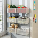 Magnetic Basket Organizer Holder for Fridge Magnetic Storage Bin Box Containers for Refrigerator Whiteboard Classroom (Small, White) by CozyNest Decor