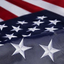 Homissor American Flags 3x5 for Outside US Flag - USA Outdoor Heavy Duty United State Flag Embroidered Stars Durable Nylon for All Weather High Wind Sewn Stripes With Brass Grommets by GreenHaven Gardens