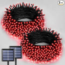 JMEXSUSS 2 Pack Red Solar String Lights, Total 400 LED 151FT Red Solar Lights Outdoor Waterproof, 8 Modes Christmas String Lights for Outside Yard Patio Garden Tree Decorations by GreenHaven Gardens