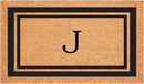 Calloway Mills 152963048J Black Border 30" x 48" Monogram Doormat Letter (J) by CozyNest Decor