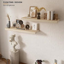 Light Wood Floating Shelves 36”x 8”x 1.4” Book Shelf Floating for Wall Mounted, Heavy Duty Shelf Hold 80 lbs, Unfinished Rustic Wall Shelves for Bedroom, Living Room, Kitchen, Office, Laundry Room by CozyNest Decor