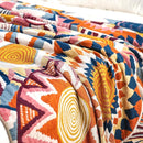 Boho Throw Blanket, 100% Organic Muslin Cotton Breathable Ultra Soft Bed Quilt Throw - All Season Floral Bird Butterfly Farmhouse Decor Blanket for Sofa Couch Chair and Gift. 50" x 60" by CozyNest Decor