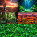 Under The Sea Aquarium Background Underwater Fish Tank Background Ocean Floor Rock Cave Sunray Terrarium Backgrounds Tropical Fish Ocean World Aquarium Reptile Tank Backgrounds 48x18in