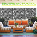 Outdoor Privacy Screen,72" H×47" W Metal Privacy Screen, Freestanding Privacy Fence Panels for Patio by GreenHaven Gardens