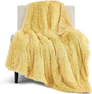 Bedsure GentleSoft Fluffy Yellow Throw Blanket, Room Decor Yellow Gifts for Women Men, Soft Cozy Fuzzy Plush Thick Warm Sherpa Fleece Faux Fur Throw Blanket for Couch Bed, Gifts for Mom Dad, 50x60 by CozyNest Decor