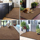 Mibao Front Door Mat, Dirt Trapper Welcome Mat for Outdoor Indoor, Non-Slip Waterproof Doormat, Durable Machine Washable Low Profile Entry Rug for Back Door Outside Patio Porch, 72" x 24", Brown by CozyNest Decor