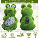Large Frog with Light Up Eyes for Outdoors - Solar Powered Garden Frog Statue, Whimsical Outdoor Decor - Frog Solar Outdoor
