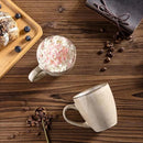 GBHOME Ceramic Coffee Mugs Set of 6, 12oz Stoneware Coffee Mugs Set For Dad Mom Women MEN, Light Weight Coffee Cups for Latte/Tea/Beer/Hot Cocoa, Dishwasher & Microwave Safe,Cappuccino by CozyNest Decor