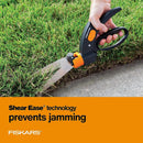 Fiskars Shear Ease Grass Shears - 5" Stainless Steel Blades - 360-Degree Swivel Blade Plant Cutting Scissors - Garden Shears and Grass Cutter, Black by GreenHaven Gardens