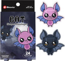 BioSwiss Bandages, Halloween Bat Shaped Self Adhesive Bandage, Latex Free Sterile Wound Care, Fun First Aid Kit Supplies for Kids, 24 Count by TinyTreasures Baby Boutique