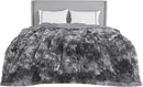 Bedsure GentleSoft Fluffy Sherpa Fleece Faux Fur Blankets Queen Size for Bed, Bedroom Decor Winter Thick Warm Full Queen Blankets, Fuzzy Plush Soft Heavy Mink Tie Dye Grey Bedding Cozy Gifts, 90x90 by CozyNest Decor