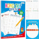 Pen Control & Tracing Activity Pad, 80 Tear-off Sheets Alphabet & Number Handwriting Practice Notepad for Kids, Letters A-Z/Numbers1-20/Patterns Tracing Workbook for Plane, Car Travel, Road Trip by TinyTreasures Baby Boutique