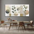 TAIJXAGSG Large Boho Green Wall Art For Living Room 29x58 In Green Botanical Boho Wall Art Modern Sage Bohemian Canvas Art Wall Decor Natural Abstract Geometry Lines Prints Picture Ready To Hang by CozyNest Decor