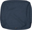 Classic Accessories Montlake Water-Resistant 25 x 18 x 4 Inch Patio Lounge Back Cushion, Heather Indigo Blue, Outdoor Loveseat Cushions by GreenHaven Gardens
