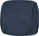 Classic Accessories Montlake Water-Resistant 25 x 22 x 4 Inch Patio Lounge Back Cushion, Heather Indigo Blue, Outdoor Loveseat Cushions by GreenHaven Gardens