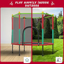 55IN Trampoline for Kids - Indoor/Outdoor Play with Enclosure Net - Easy to Assemble Recreational Trampoline - Red by TinyTreasures Baby Boutique