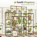63'' Tall Plant Stand Indoor Outdoor 14-Tier Heavy Duty Plant Shelf for Plants Large Plant Stands for Living Room Garden Balcony Patio Hanging Planter Stand by GreenHaven Gardens