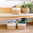 NaturalCozy Storage Cubes 9”x9”x7”Cotton Rope Woven Baskets for Organizing 3-Pack | 9 Inch Cube Storage Bin | Small Basket for Shelf Nursery, Pantry, Decorative Plant, Bathroom Closet, Toy Gift by TinyTreasures Baby Boutique