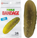 BioSwiss Bandages, Pickle Shaped Self Adhesive Bandage, Latex Free Sterile Wound Care, Fun First Aid Kit Supplies for Kids, 24 Count by TinyTreasures Baby Boutique
