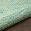 Nourison Positano Indoor/Outdoor Blue/Green 9' x 12' Area Rug, Easy Cleaning, Non Shedding, Bed Room, Living Room, Dining Room, Backyard, Deck, Patio (9x12) by CozyNest Decor