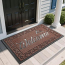 Yimobra Welcome Mat, Heavy Duty Sturdy Door Mats for Home Entrance Outdoor Indoor, Front Doormat for Outside Patio Floor Entry Porch Garage Office, Waterproof, Low Profile, 60 x 36, Maroon by CozyNest Decor