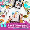 Chalkola Watercolor Paint Set for Adults, Kids, Beginner & Professional Artists - 36 Watercolor Tubes Set (12ml, 0.4oz), 10 Painting Brushes & 1 Palette | Vibrant Water Color Art Painting Supplies by TinyTreasures Baby Boutique