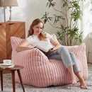 Giant Bean Bag Chairs for Adults with Filling Plush Fluffy Bean Bag Chairs for Teens with Armrests Comfy BeanBag Lazy Couch Sofa Chair for Bedroom Living Room Reading by CozyNest Decor