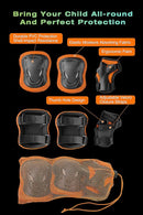 XJD Kids Bike Helmet,Multi-Sport Protective Gear Set for 3-5-8-14 Years Boys Girls with Knee and Elbow Pads Wrist Guards fit Roller Skates,Cycling,Skateboarding,Skating Scooter by TinyTreasures Baby Boutique