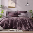 Monbix California King Comforter Set - 7 Pieces Cationic Dyeing Italian Plum Bed in a Bag Cal King Bed Sets with Comforter, Sheets, Pillowcases & Shams, Reversible Bedding Comforters Sets (108 * 92) by CozyNest Decor