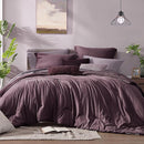 Monbix Full Size Comforter Set, Italian Plum Bedding Comforter for Full Size Bed Set Reversible, Bedding Sets Full 7 Pieces, Cationic Dyeing Bed in a Bag with Comforter, Sheets, Pillowcases & Shams by CozyNest Decor