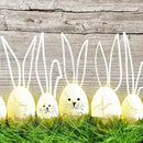 WBao Solar Easter Decorations Outdoor, 4 Packs Easter Egg Pathway Lights with Stainless Steel Stakes, 2 Modes, Waterproof, Growing Stem Easter Egg Lights for Garden Patio Yard Easter Décor, WarmWhite by GreenHaven Gardens